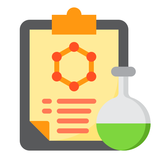 Science srip Flat icon