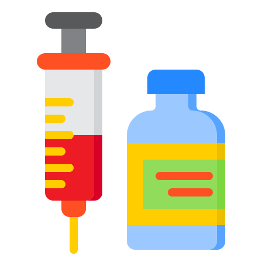 Syringe srip Flat icon