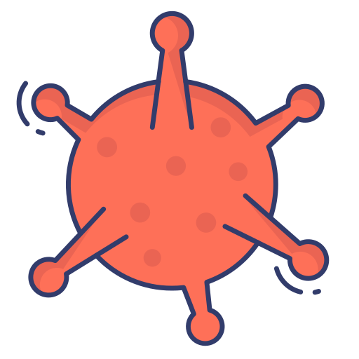 bacterias Dinosoft Lineal Color icono