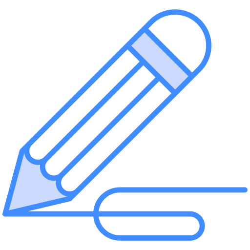 Pencil Generic Blue icon