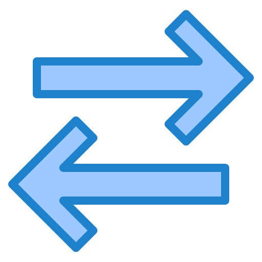 transfer srip Blue icon
