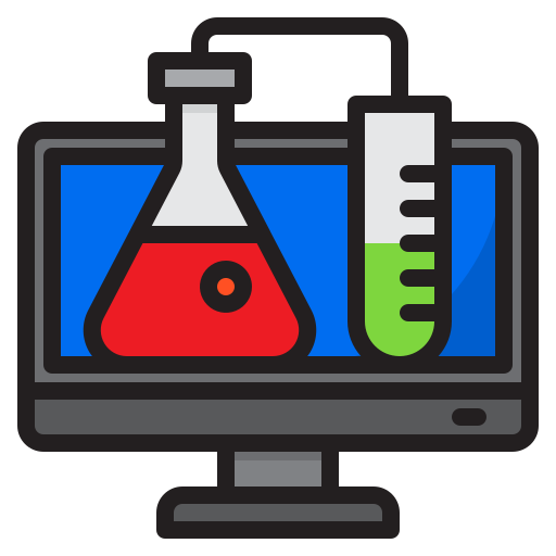química srip Lineal Color icono