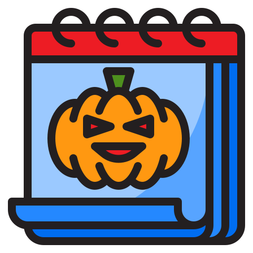 halloween srip Lineal Color ikona