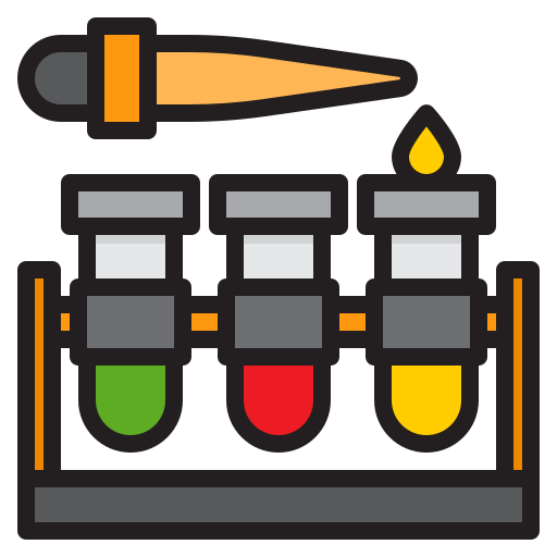 chemie srip Lineal Color icon