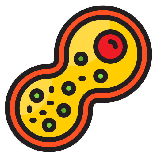 bakteria srip Lineal Color ikona