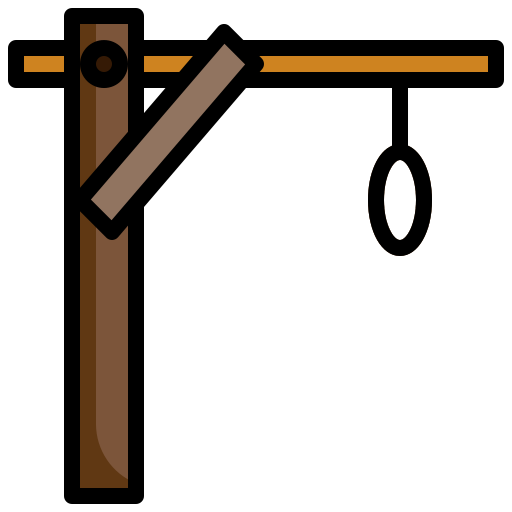 Hangman Surang Lineal Color icon