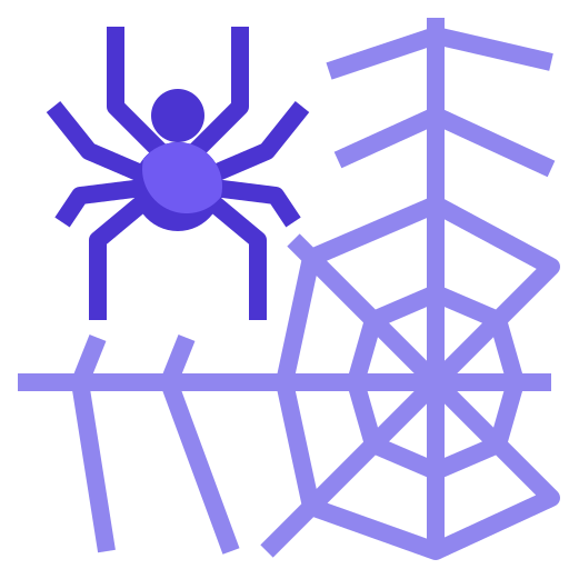 spinnenweb Surang Flat icoon