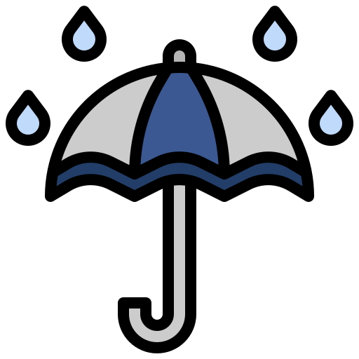 Umbrella Surang Lineal Color icon
