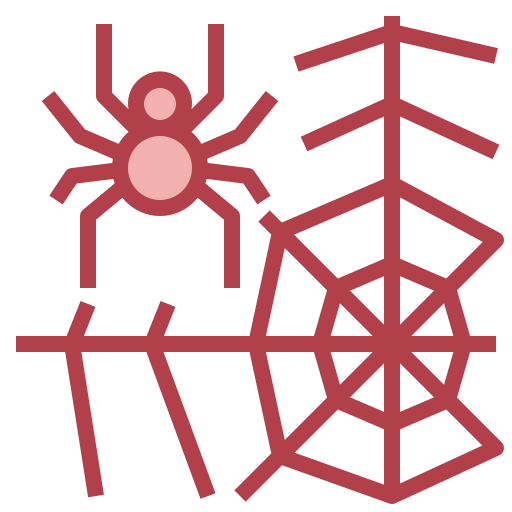 Spider web Surang Red icon