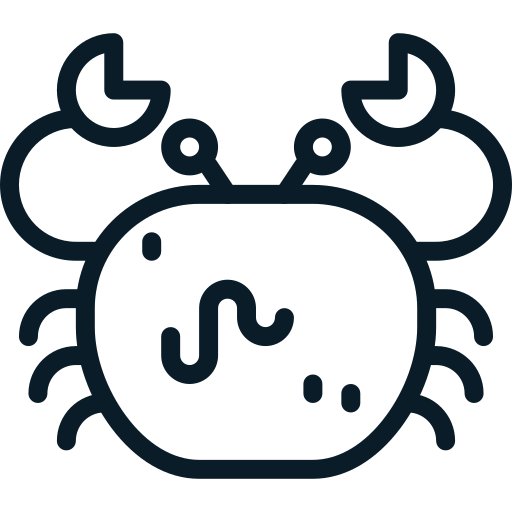 Crab Generic Detailed Outline icon