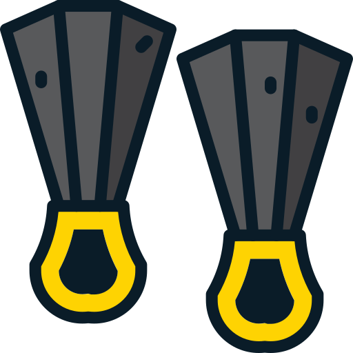 Flippers Generic Outline Color icon