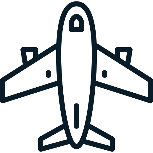 Plane Generic Detailed Outline icon