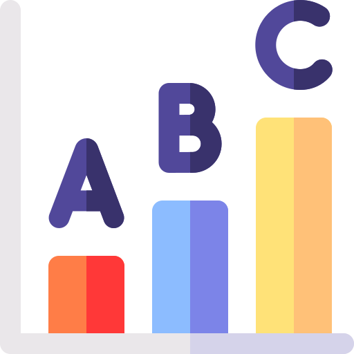 gráfico de barras Basic Rounded Flat icono