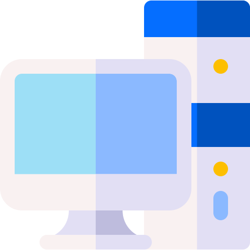 Computer desktop Basic Rounded Flat icon