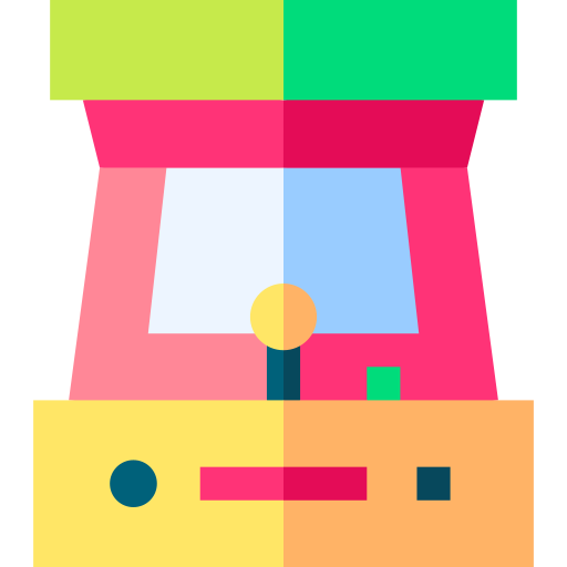 máquina de arcade Basic Straight Flat icono