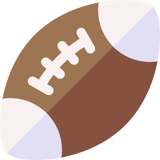 piłka do rugby Basic Rounded Flat ikona