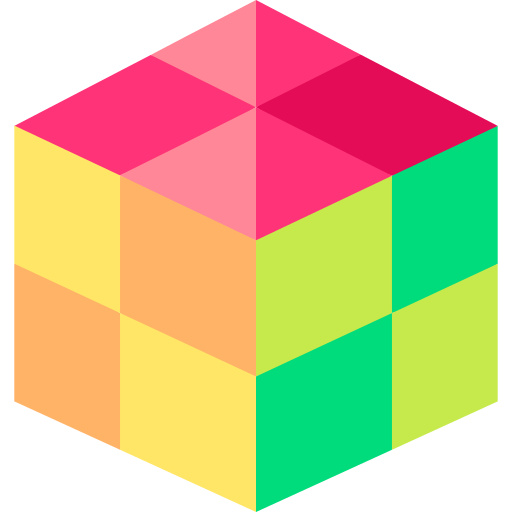 cubo de juego Basic Straight Flat icono