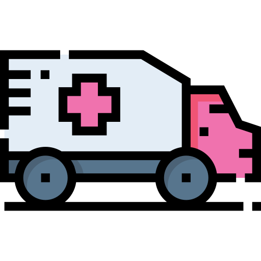 ambulans Detailed Straight Lineal color ikona