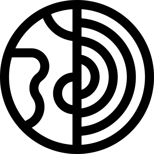 geología Basic Rounded Lineal icono