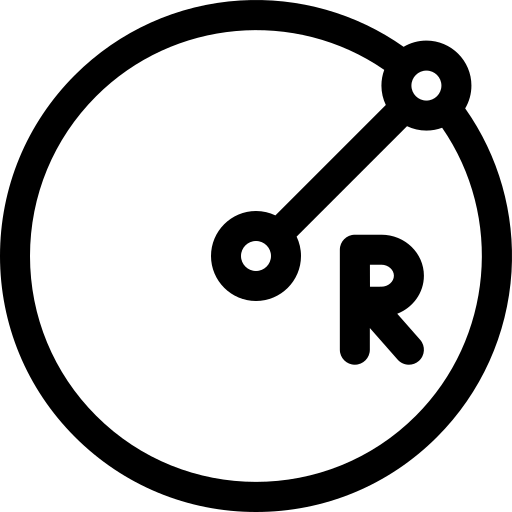 straal Basic Rounded Lineal icoon