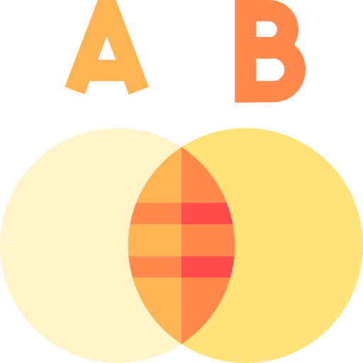 Venn diagram Basic Straight Flat icon