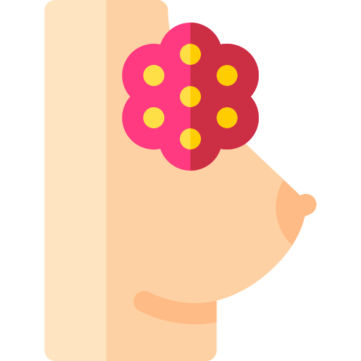 Breast cancer Basic Rounded Flat icon
