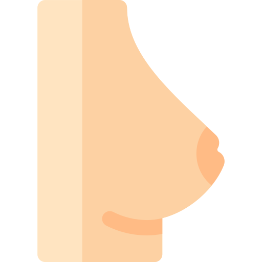 Breast cancer Basic Rounded Flat icon