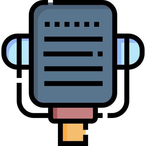 mic Detailed Straight Lineal color icon