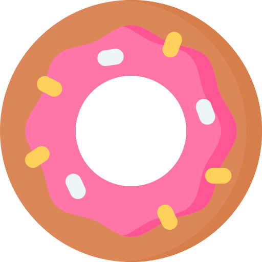 donut Special Flat icoon