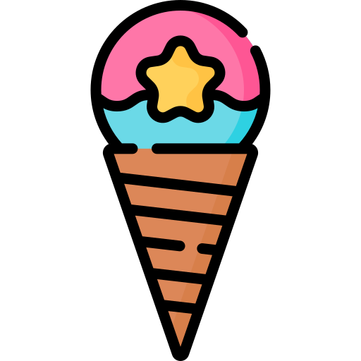 아이스크림 콘 Special Lineal color icon