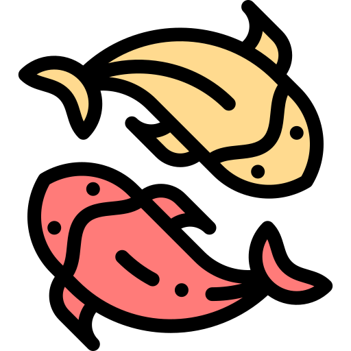 鯉 Detailed Rounded Lineal color icon