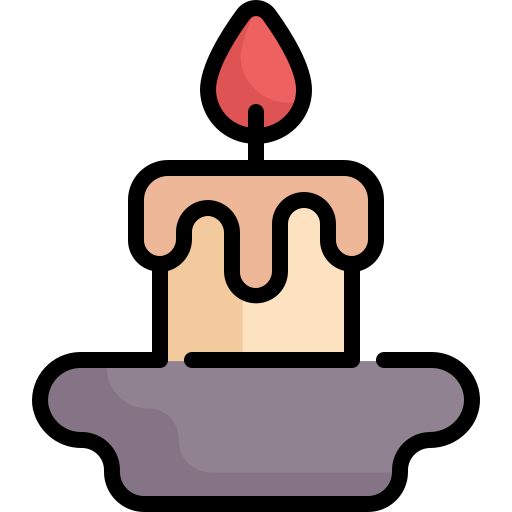 Candle Generic Outline Color icon