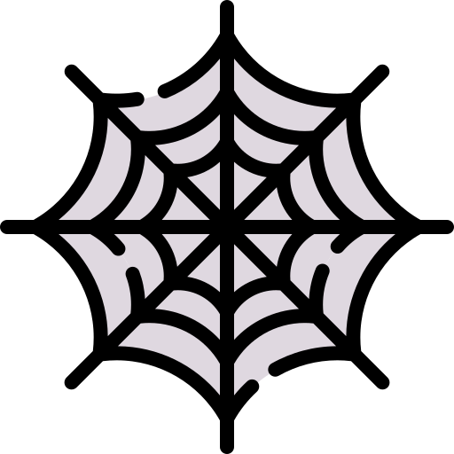 蜘蛛の巣 Generic Outline Color icon