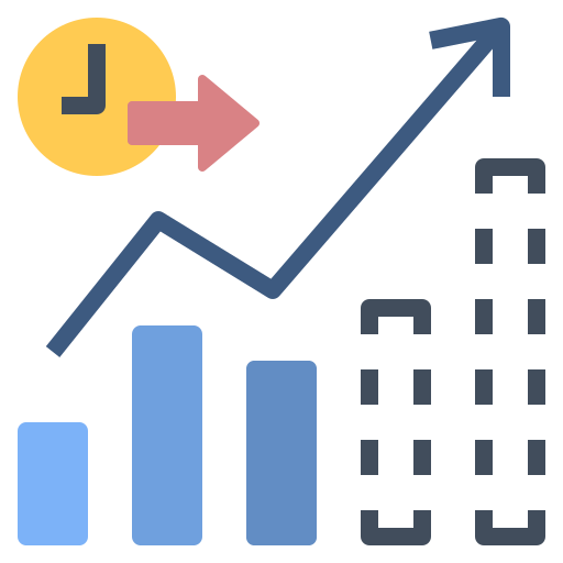 graphique prédictif Generic Flat Icône