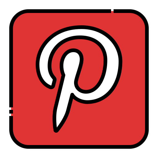 pinterest Generic Outline Color icon