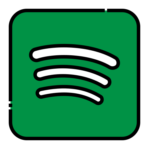 Spotify Generic Outline Color icon