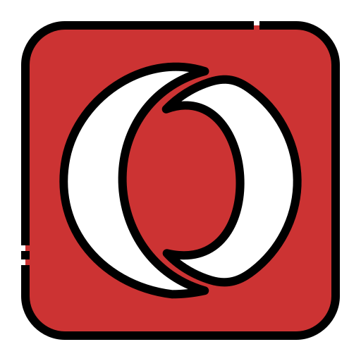 オペラ Generic Outline Color icon