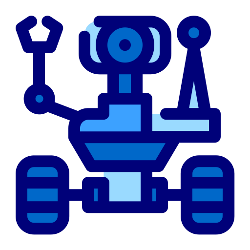 kosmiczny robot Generic Blue ikona