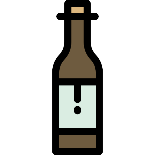 알콜 Detailed Rounded Lineal color icon