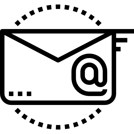 correo electrónico Becris Lineal icono