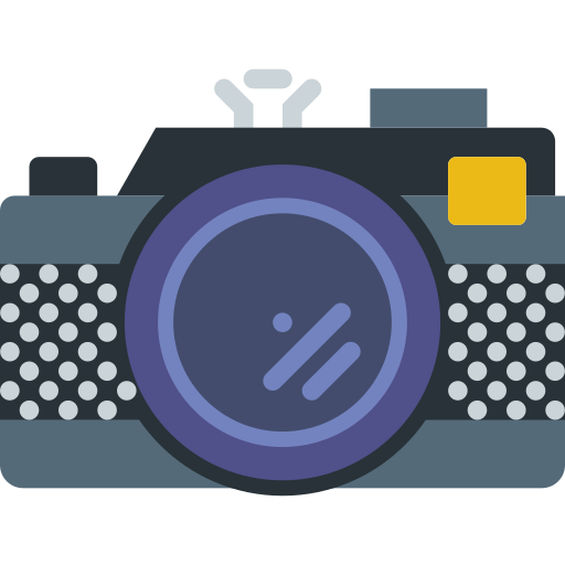 fotocamera Basic Miscellany Flat icoon
