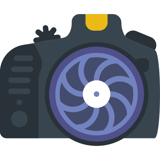 cámara fotográfica Basic Miscellany Flat icono