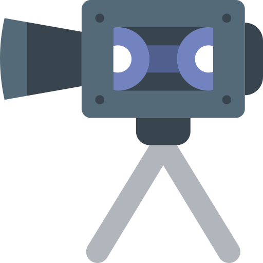 camara de video Basic Miscellany Flat icono