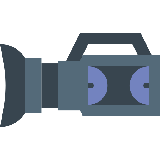 videokamera Basic Miscellany Flat icon