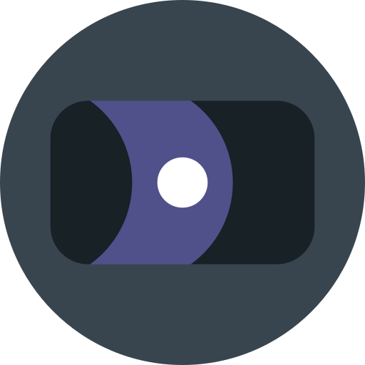 lente de la cámara Basic Miscellany Flat icono