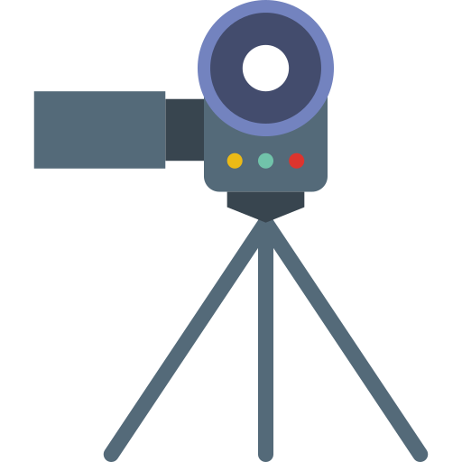 Video camera Basic Miscellany Flat icon