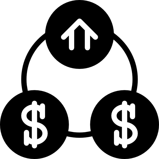 przepływ pieniędzy Basic Miscellany Fill ikona