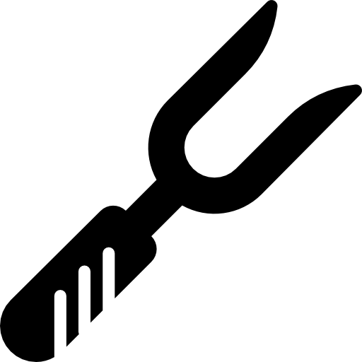 fourchette Basic Miscellany Fill Icône