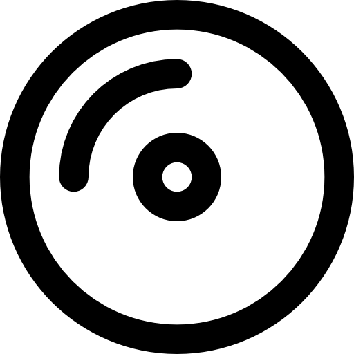 vinyl Basic Black Outline icon