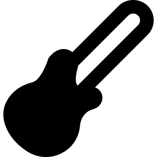 guitarra elétrica Basic Black Solid Ícone